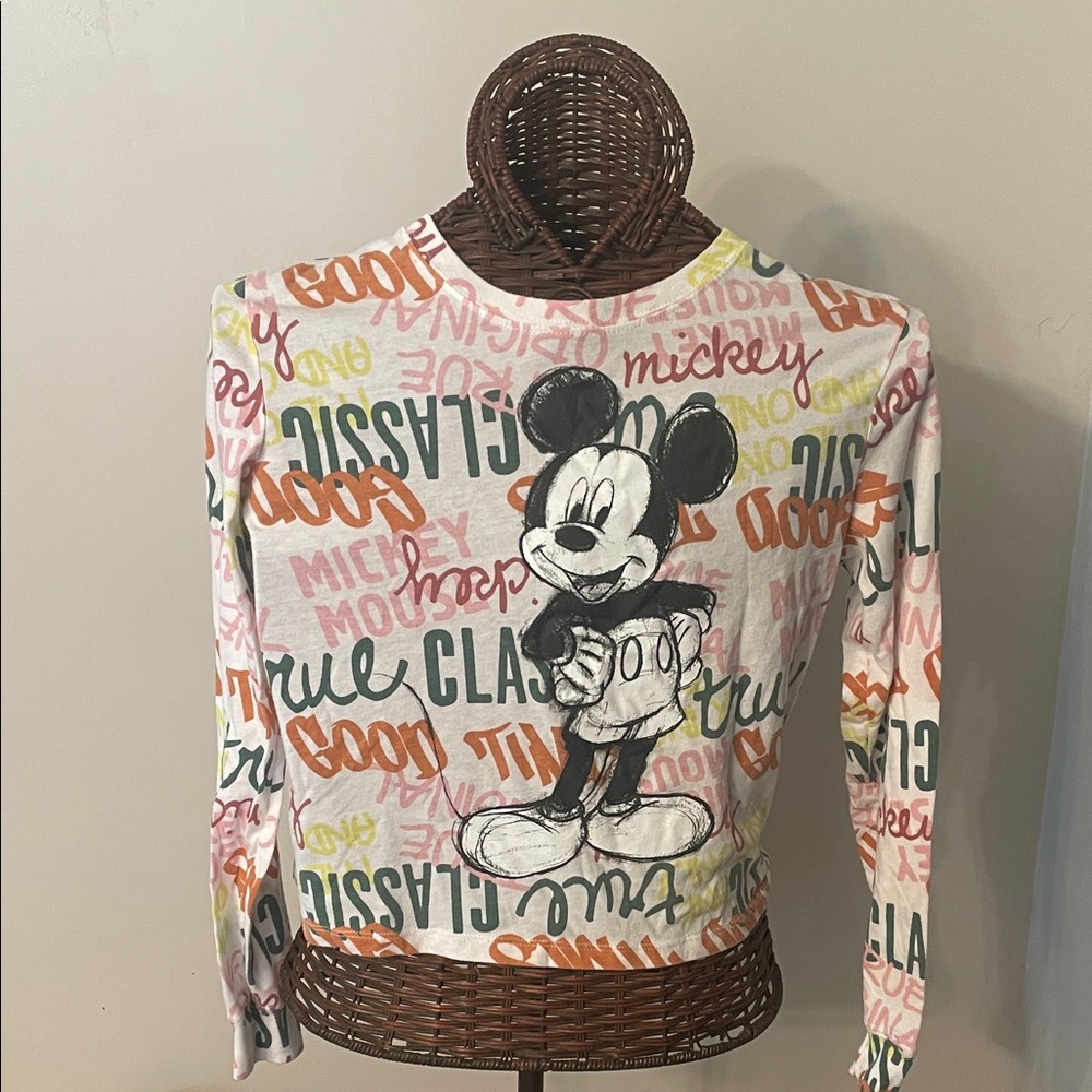 Disney Mickey Mouse Multicolor Long Sleeve Tee